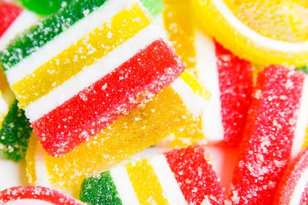 Mixed colorful candies background — Stock Photo, Image