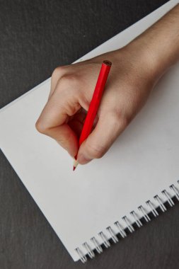 Not defterine kurşun kalemle el yazısı