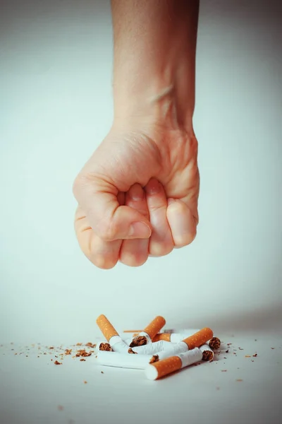 Dur Sigara İçilmeyen ve sağlıklı yaşam konsepti