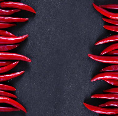 Kırmızı biber. Ücretsiz kopya alanı