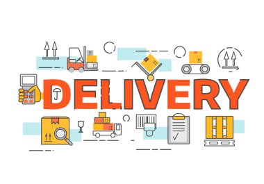 Depolama ve teslimat için afişler