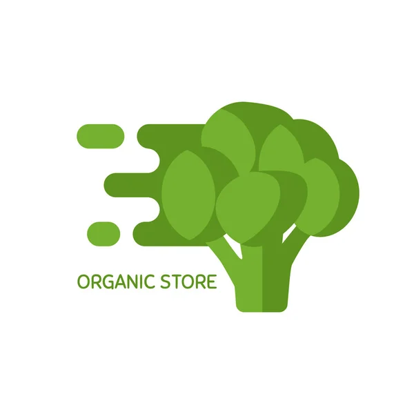 Organik mağaza için vektör logo — Stok Vektör