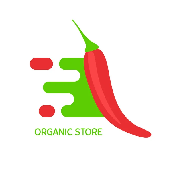 Logotipo del vector para tienda orgánica — Vector de stock