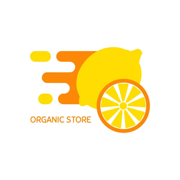 Logotipo del vector para tienda orgánica — Vector de stock