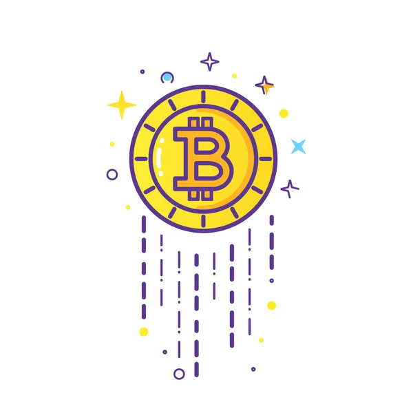 Λογότυπο Bitcoin διάνυσμα — Διανυσματικό Αρχείο