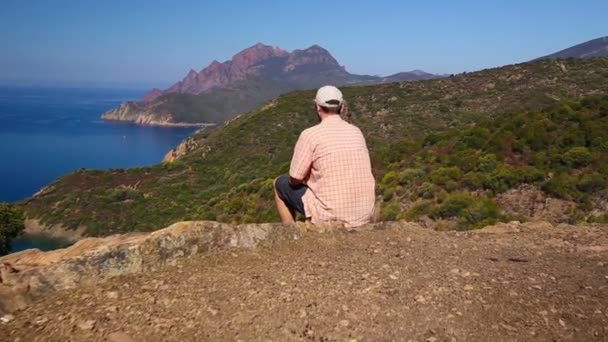 Golfe de Girolata na Korsyce — Wideo stockowe