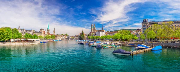 Historiska Zurich city center — Stockfoto