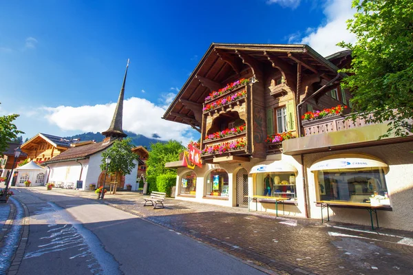 Skigebiet im Kanton Bern — Stockfoto
