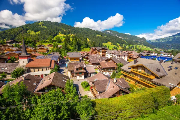 Régi Gstaad városa — Stock Fotó