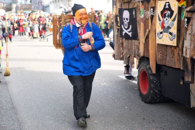 Geleneksel karnaval geçit Luzern