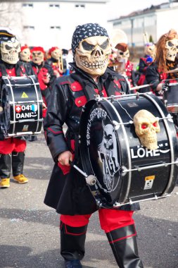 Geleneksel karnaval geçit Luzern