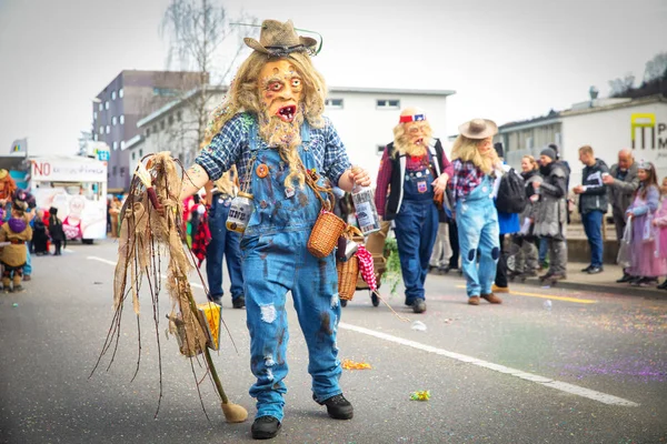 Traditionele carnaval parade in Luzern — Stockfoto