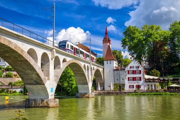 Old city center of Bremgarten — Stock Photo, Image