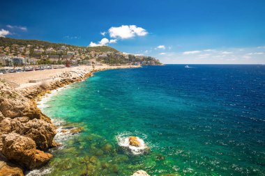Beach promenade de Nice şehir merkezi