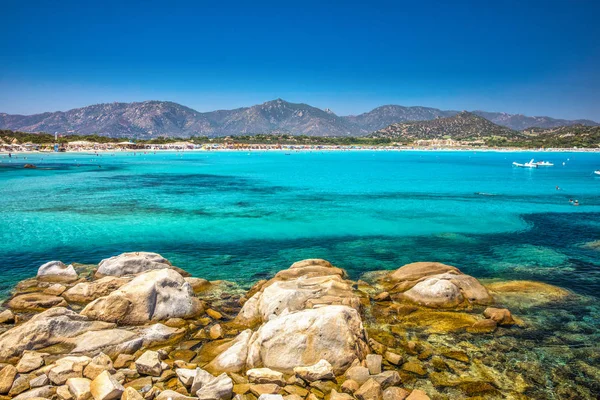 Playa de Porto Giunco — Foto de Stock