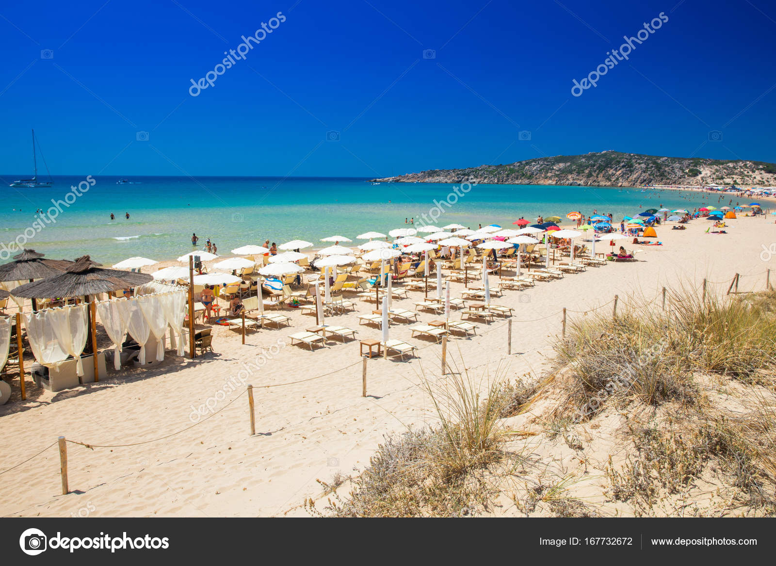 Su Giudeu Beach Chia Stock Editorial Photo Gevision