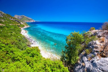 Sadece sahil bulunan Cala Fuili Plajı