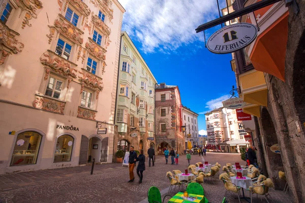 Innsbruck Avusturya Şubat 2017 City Scape Innsbruck Şehir Merkezinde Tyrol — Stok fotoğraf