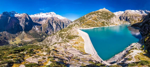 Gelmer Lake Nära Grimselpass Schweiziska Alperna Gelmersee Schweiz — Stockfoto