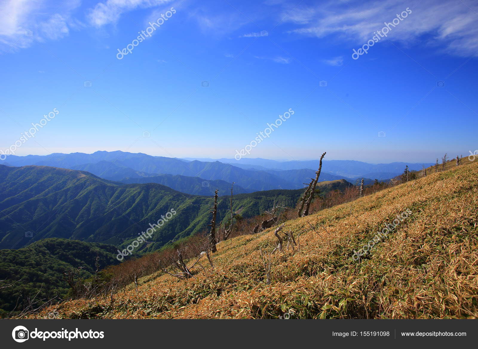 Mttsurugi Deuxième Plus Haute Montagne Au Sud Du Japon