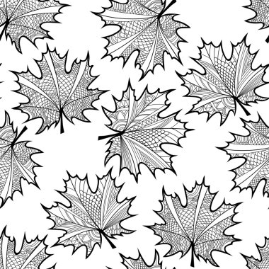 Akçaağaç yapraklı kusursuz desen. 