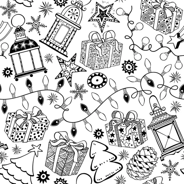 Christmas seamless pattern — Stock Vector