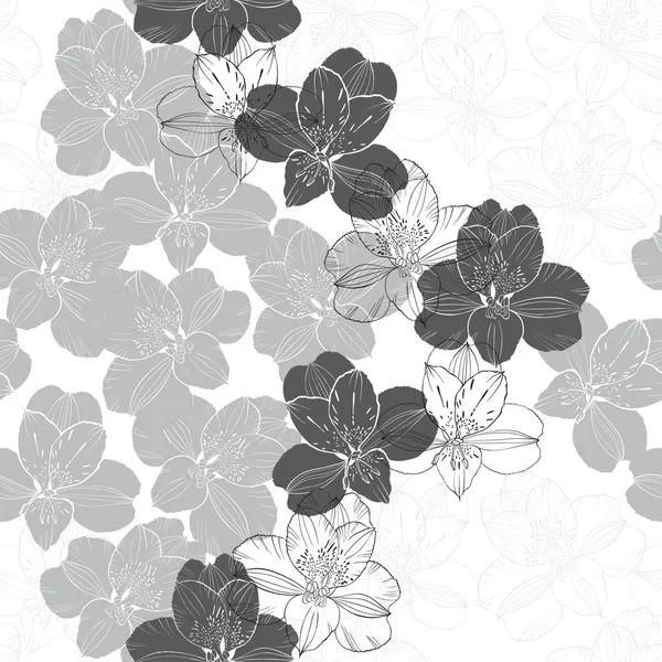 Motif floral sans couture — Image vectorielle