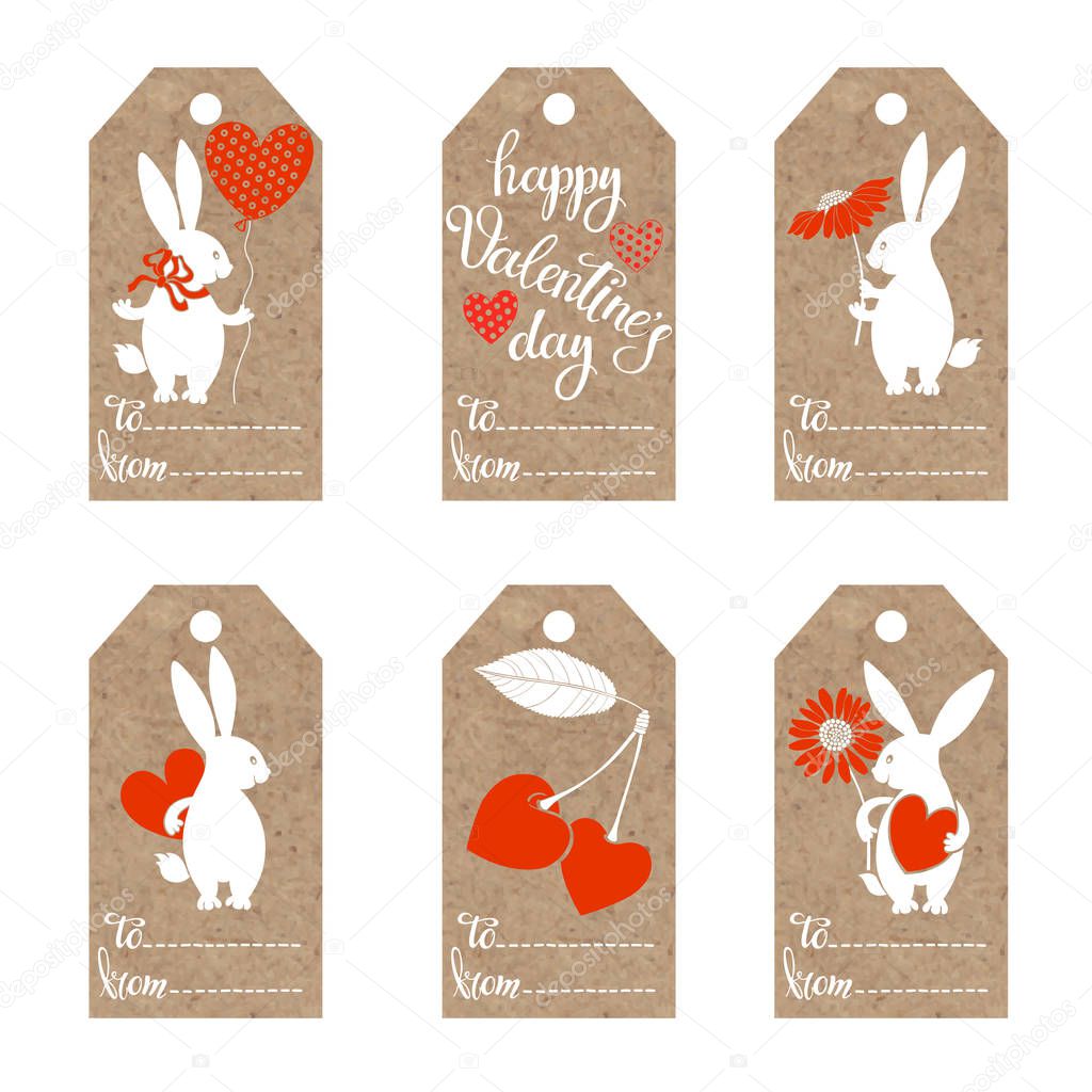 Collection of  kraft paper tags
