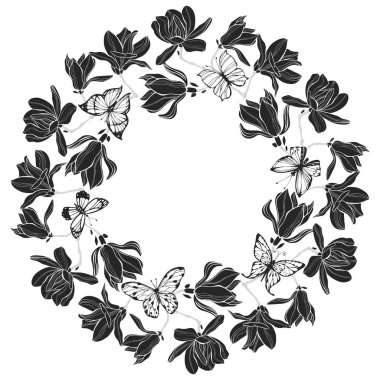 Manolya çiçek arka plan