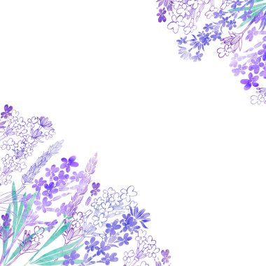 Lavanta çiçekleri ile çiçek arka plan