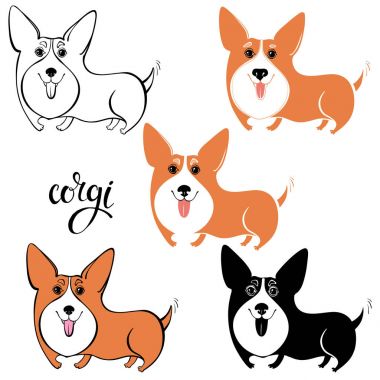 Çizgi film corgi Pembroke