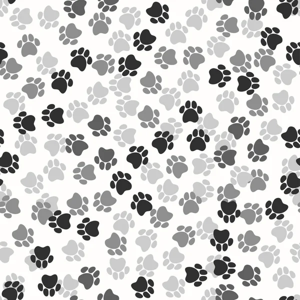 Rastros de perro monocromo — Archivo Imágenes Vectoriales