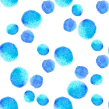 Bir beyaz yuvarlak sulu boya lekesi ile soyut seamless modeli