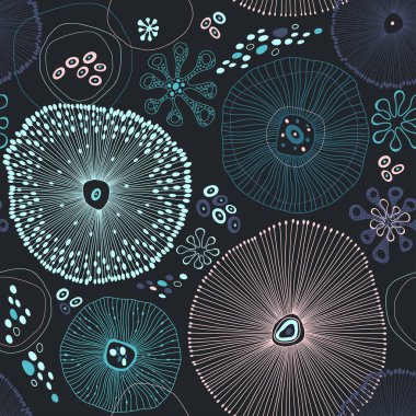 Siyahın kusursuz deniz geçmişi. Soyut vektör illüstrasyonu.