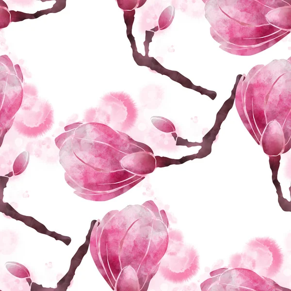 Magnolia Blommig Färg Bakgrund — Stockfoto