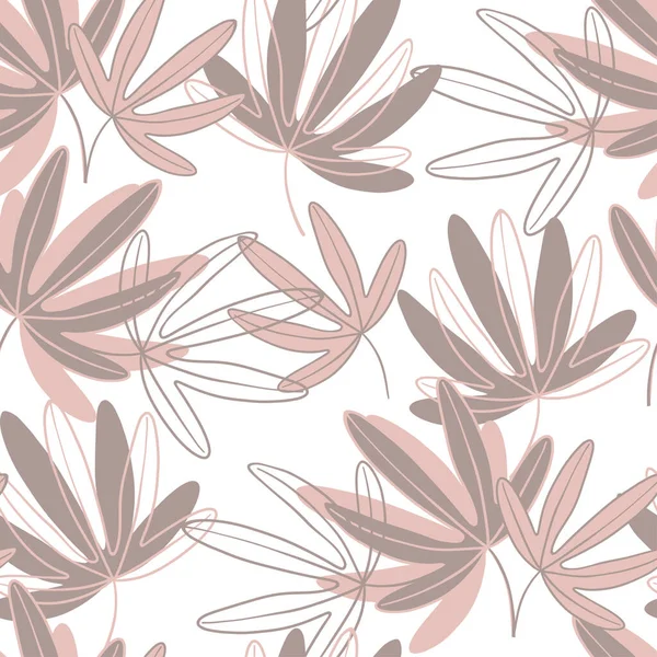 Flor Pasión Fondo Floral Ilustración Vectorial Monocromo Sobre Blanco — Vector de stock