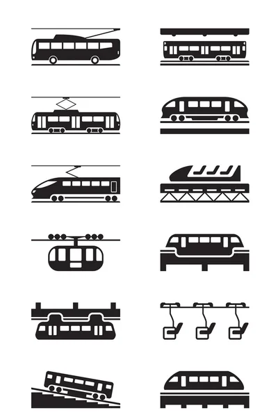 Transport public électrique — Image vectorielle