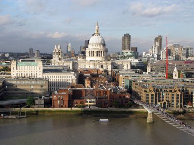  Görünüm st paul's Katedrali, Londra, İngiltere 