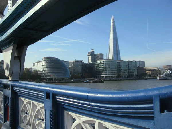 Vista de Londres de Tower Bridge, Reino Unido — Fotografia de Stock