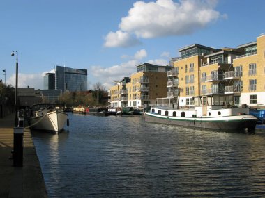 Brentford Marina, nehir Brent, Brentford, London, Büyük Britanya,