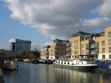 Brentford Marina, nehir Brent, Brentford, London, Büyük Britanya,