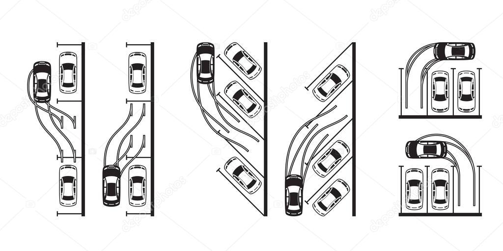 Different types of parking a car