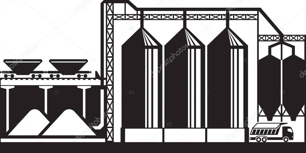 Silos for grain cereals