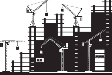 Kule Vinç inşaat sitesinde