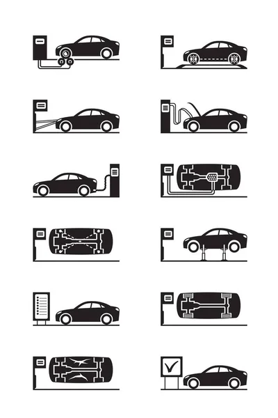 Inspection de sécurité des voitures — Image vectorielle