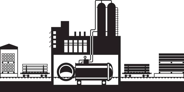 Instalação Impregnação Madeira Ilustração Vetorial — Vetor de Stock