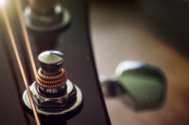 Akustik gitar closeup