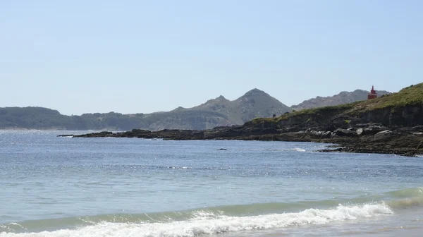 Ön Cies sett från Melida beach — Stockfoto