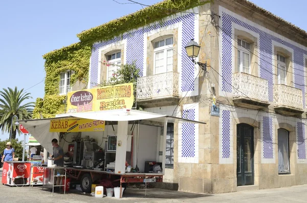 Straat eten stal — Stockfoto