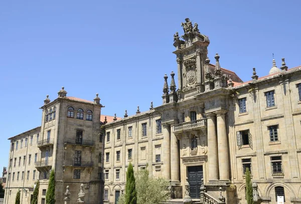 Facade of Monastery of San Martin Pinario — Stock Photo, Image